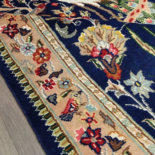 孔雀ザイン 高級ラグ パキスタン手織り絨毯 アクセントラグ 122x190cm 