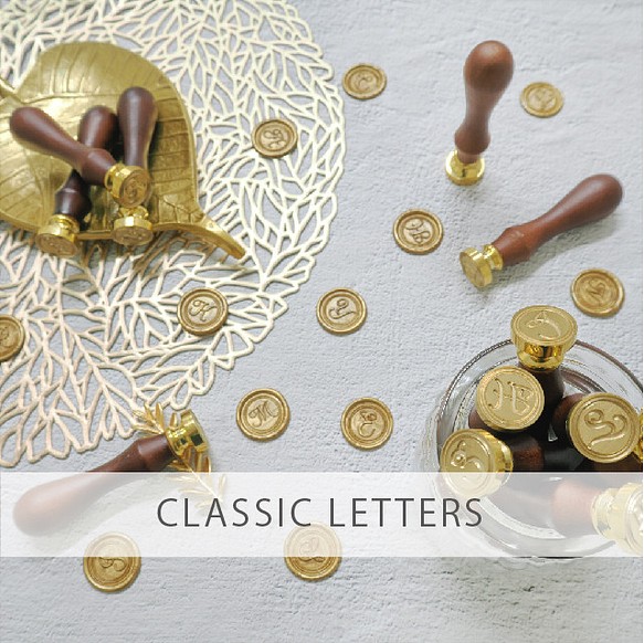 【20mmSTAMP】CLASSIC LETTERS【12種類】 1枚目の画像