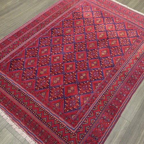 46500円 公認 アフガニスタン マシュワニキリム 283×187cm 手織り絨毯 