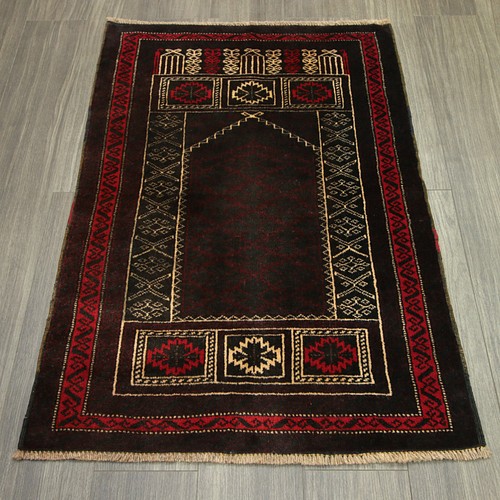 プレイヤーラグ ミフラブ オールド手織り絨毯 アフガニスタン