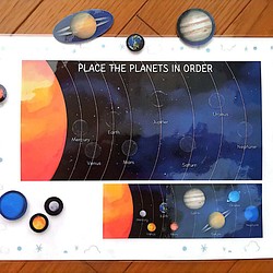 【4.5才、5才〜児様向け(小学生にも！)】惑星の順番を学ぶ知育教材 1枚目の画像