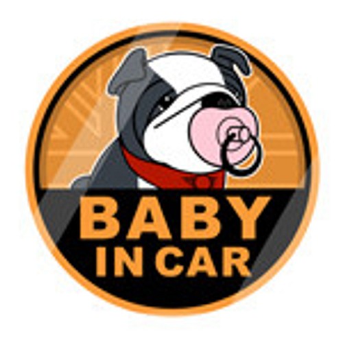 MINI(ミニクーパー) 注意喚起 マグネット ゴーバッジサイズ BABY IN