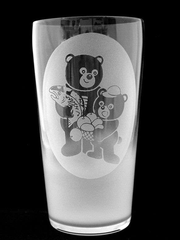 ビールが旨い不思議なグラス（福島県 大熊町マスコットキャラクター