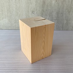 スツール　角材　木　椅子　サイドテーブル　ヒノキ　四角　天然必ず最後までお読みください
