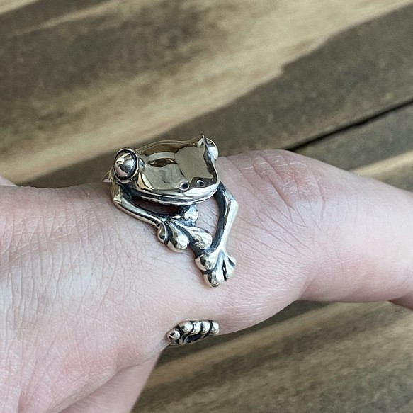 Frog Ring4(L) 13号～ 指輪・リング arabesque arts 通販｜Creema