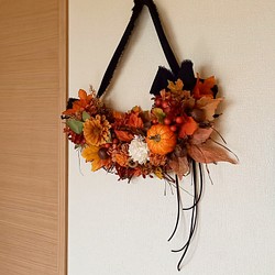 秋らしいお部屋に模様替え『 Cadeaux d’automne (秋の贈り物）～ハーフリース～』 1枚目の画像