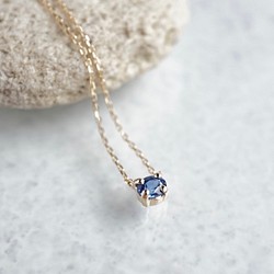 [September] Sapphire oval necklace [P109K10(SP)] 1枚目の画像