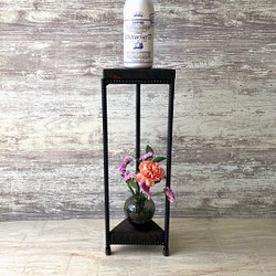 すみっこアルコールスタンド　消毒置き　サイドテーブル　花瓶　トイレ　アイアン　インダストリアル 1枚目の画像