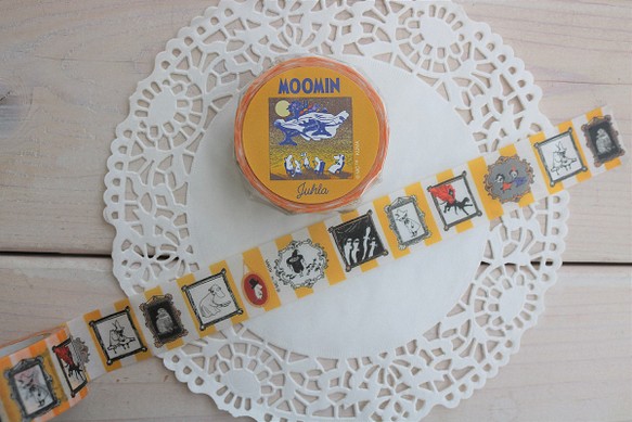 Moomin  ユーフラ　(イエロー):ムーミンマスキングテープ 1枚目の画像