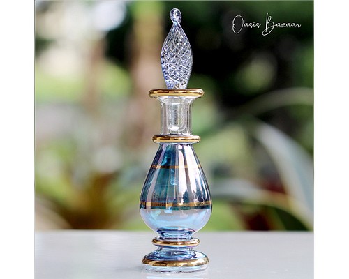 ［ミニサイズ］エジプトガラス香水瓶 パフュームボトル アロマ