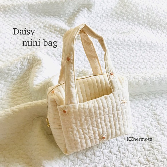 Sサイズ Daisy mini bag 受注制作 デイジー ヌビバッグ ミニバッグ ...