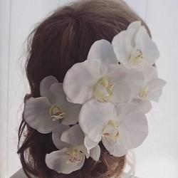 ◆追加あり◆桜と胡蝶蘭 コチョウランの造花髪飾り◆結婚式や成人式、和装前撮りに