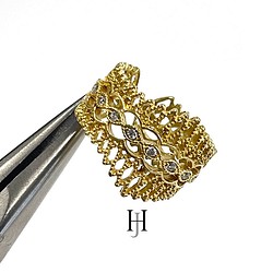 【50個】豪華キュービックジルコニア付き王冠デザインのリング、指輪【jr33】 1枚目の画像