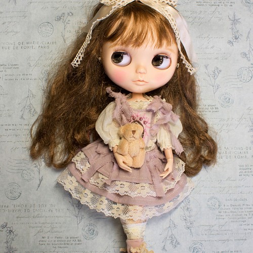 ブライスアウトフィットアンティーク風お洋服セット 人形 Doll Dress 