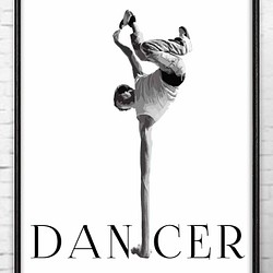 DANCER　おもしろい　ポスター   A4   アート　アートポスター　（アート　seiで検索）　710 1枚目の画像