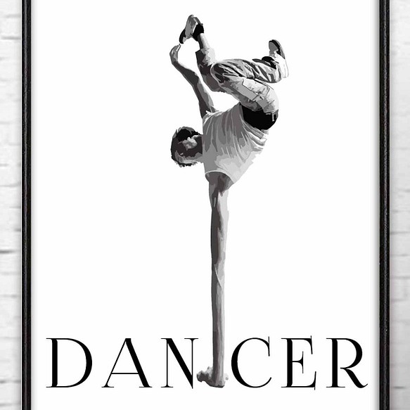 DANCER　おもしろい　ポスター   A4   アート　アートポスター　（アート　seiで検索）　710 1枚目の画像