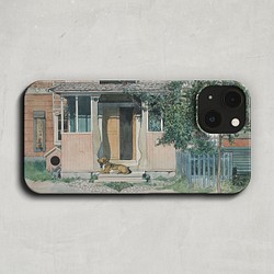 スマホケース / カール ラーション「ベランダ (1899)」 iPhone 全機種対応 おしゃれ 日常 個性的 絵 1枚目の画像