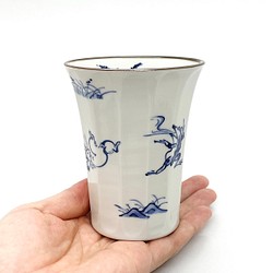 【鳥獣戯画】鎬(しのぎ)フリーカップ　京焼 1枚目の画像