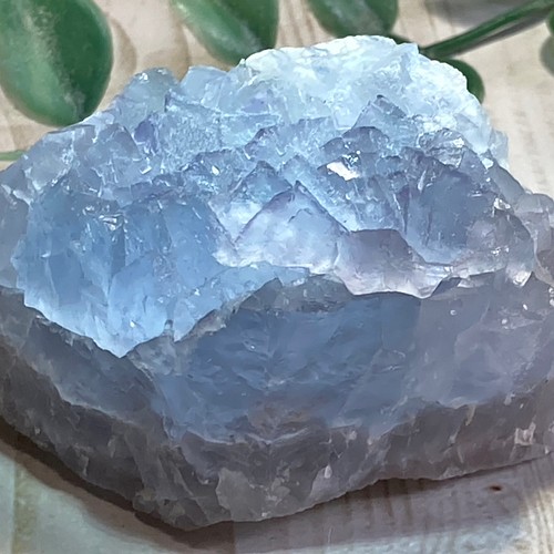 鉱物標本 フローライト 蛍石 パキスタン産 蛍光 ブルー×グレー