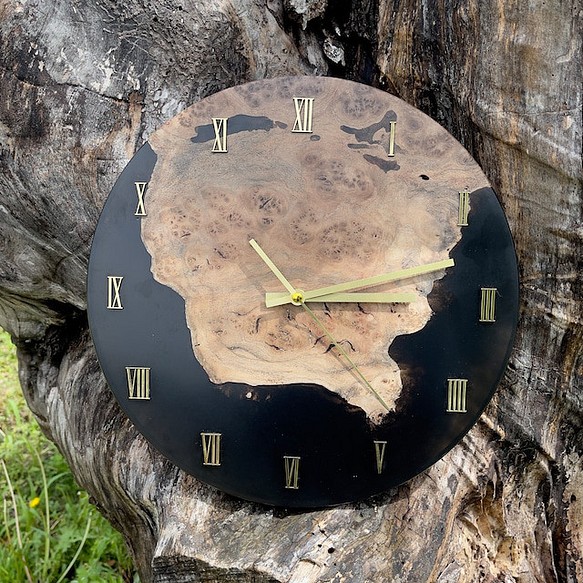 【最高級素材】クラロウォールナット | 壁掛け時計 1枚目の画像
