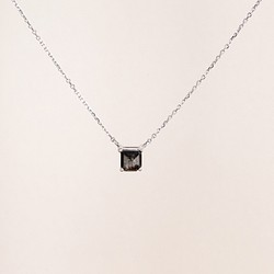 天然ブラックダイヤ  50.0ct  k18WG ネックレス  約40cm
