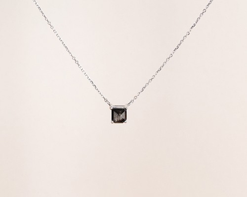 天然ブラックダイヤ  50.0ct  k18WG ネックレス  約40cm