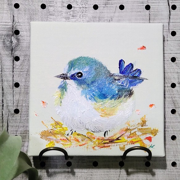 幸せを呼ぶ青い鳥 絵画 Atelier kiyomi 通販｜Creema(クリーマ)