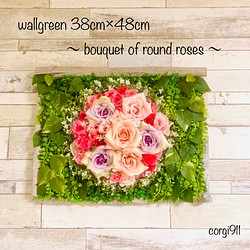 ウォールグリーン 38cm×48cm 薔薇の花束 ※光触媒加工※ 1枚目の画像