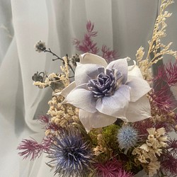 モランディグレー 鉢花 I 不朽の植木鉢花 I ドライフラワー 鉢花 I