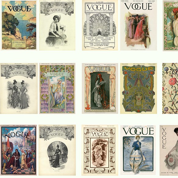 【47】「1900's VOGUE 」雑誌カバーシール (18枚) 1枚目の画像