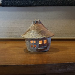 ふくろう工房　陶器の香炉/キャンドル 1枚目の画像