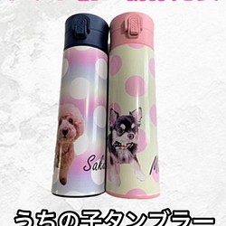 可愛すぎるドットタンブラー【オリジナル商品】 うちの子 ペットグッズ