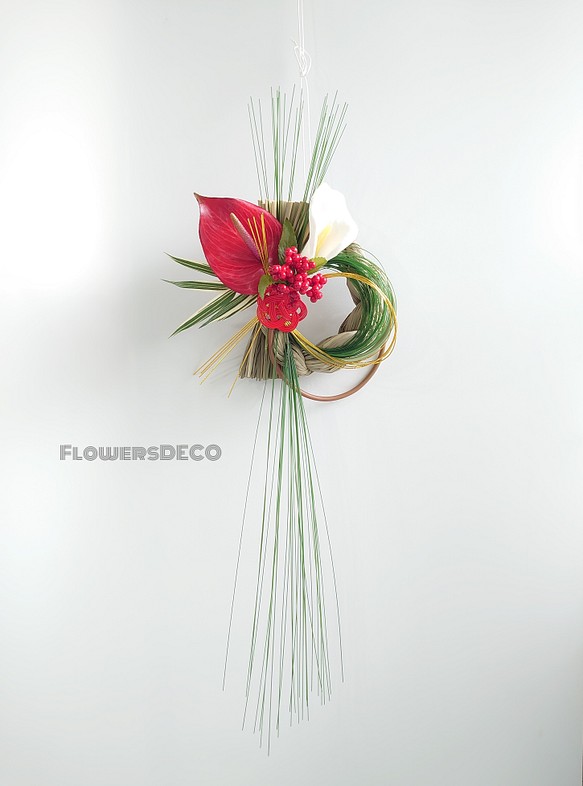 花捻り カラー 松竹梅 アンス 23年仕様 フラワー リース Flowersdeco 通販 Creema クリーマ ハンドメイド 手作り クラフト作品の販売サイト