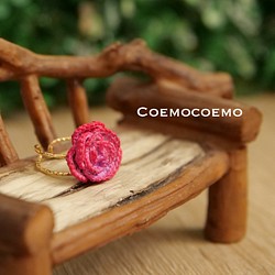 Coemoバラの指輪（ルビー）br-1 1枚目の画像