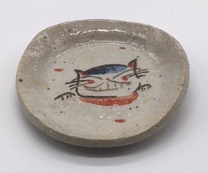 557-0039　和陶器 和モダン /招福ねこ 1枚目の画像