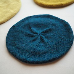 アルパカ45% 柔らかシンプルベレー帽 1枚目の画像
