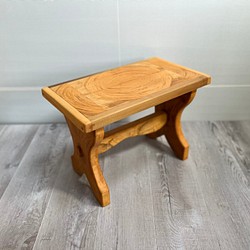 ミニテーブル No.1 | インテリア小物 手作り 木製 本置き 茶色 1枚目の画像