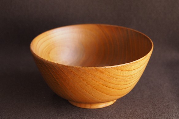 木製 ご飯茶碗（ケヤキ）no.21 1枚目の画像