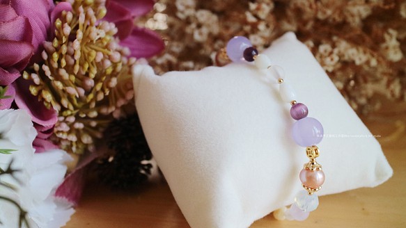 《Jenny Joseph 》獨立紫珍珠手鍊 第1張的照片