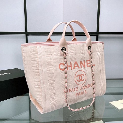 CHANELシャネルトートバッグキャンバス ショルダーバッグ 麦ちゃん