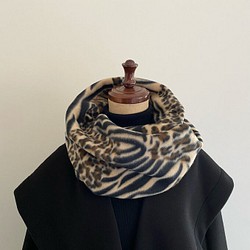❤️ 蓬鬆 ❤️ 動物混合圖案髮箍 ❤️ 秋冬豹紋 斑馬紋 第1張的照片