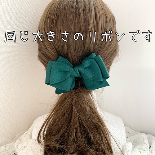 色変更可☆推し活 アリアリボン 赤 青 リボンヘアアクセサリー