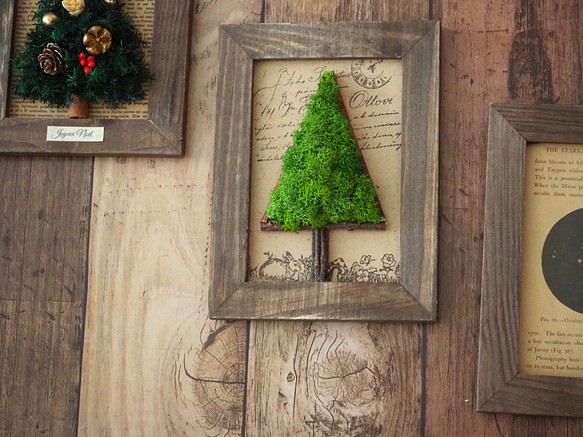 「森のクリスマスツリー」壁掛け・置き型◆香るアロマ（Xmas限定精油付） 1枚目の画像