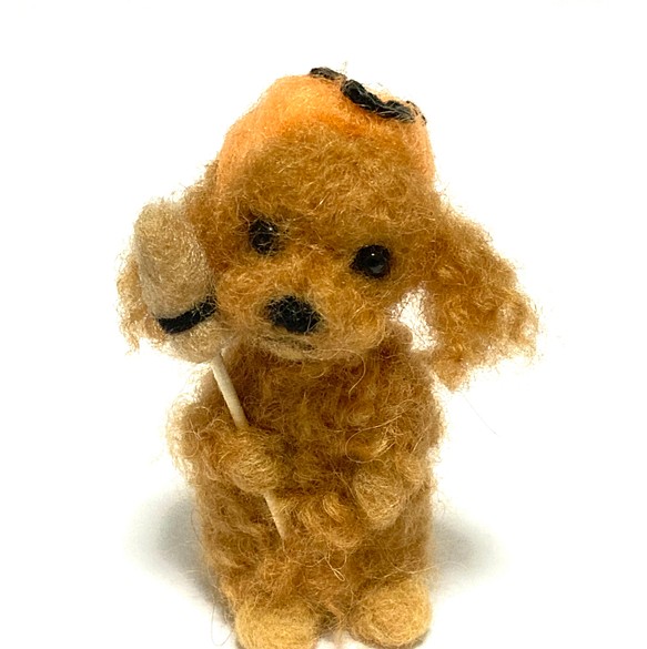 羊毛フェルト トイプードル ハロウィン - おもちゃ