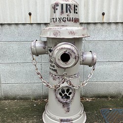 商標登録済みオリジナル消火栓風立錐水栓カバーベイジュエイジング^_^ 1枚目の画像