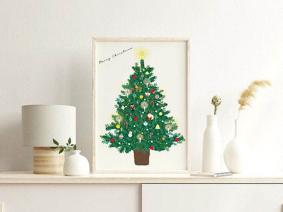 クリスマスツリー インテリア 北欧 ポスター おしゃれ オーダーサイズ
