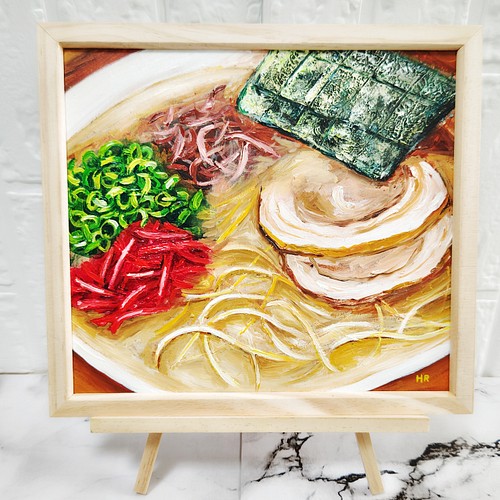 油絵 絵画 【福岡ラーメン】 絵画 ＨＲ 通販｜Creema(クリーマ)