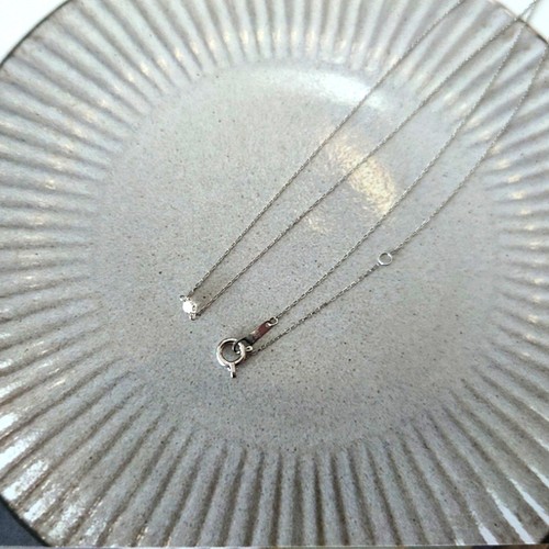 ネックレスPt850 ダイヤモンド ネックレス 約40cm　ダイヤ 0.43ct