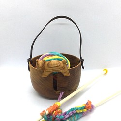 【受注制作】yarn bowl くまさん 1枚目の画像