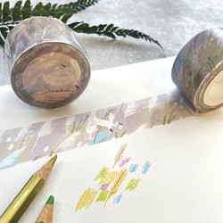 紙膠帶 - 甜根子草 (日本亮面和紙 2.5 cm x 10 m ) 第1張的照片